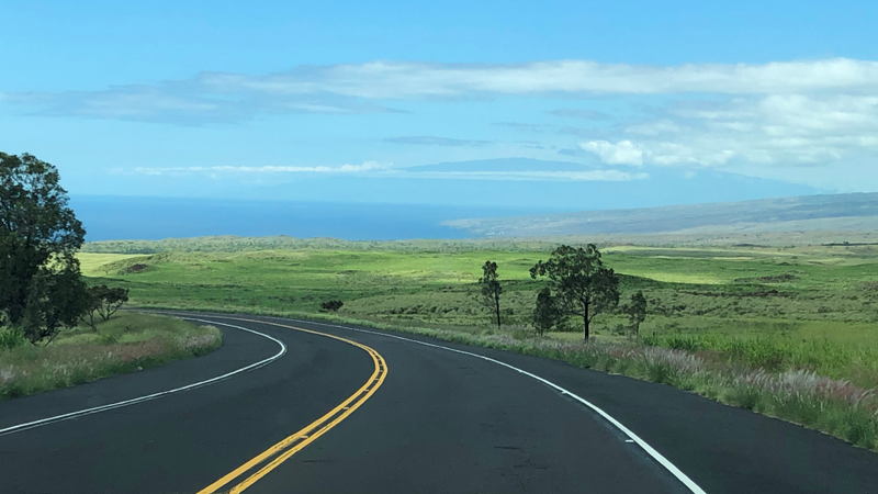A bit above Waikoloa while riding the brakes.